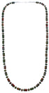 Southwest Unakite Sterling Silver Bead Necklace KX121082